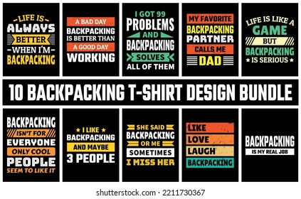 Vector de conjunto de diseño de camiseta de embalaje posterior