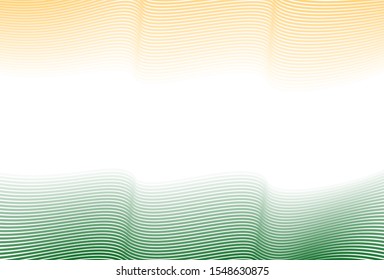 Backroubd colors Yellow  White and Green like a state flag of india