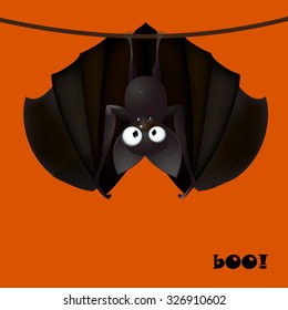 backround cartoons bat funny - Halloween vector illustration 