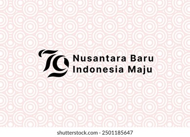 Hintergrund Indonesien Unabhängigkeitstag. HUT RI 79. Kreismuster