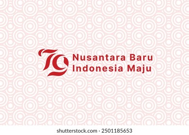 Hintergrund Indonesien. Unabhängigkeitstag. HUT RI 79. Hinterer Merah Putih.