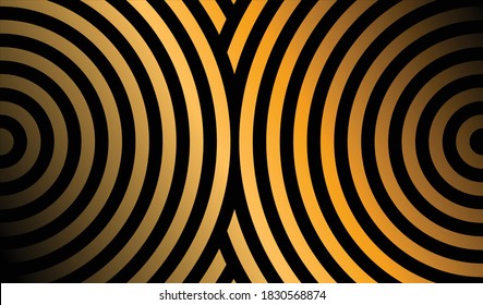 backround Luxury patern Gold Yellow Line Round Shape Abstract , black And Gold backround round shape
