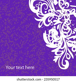 backround presentation for your text with curling branches and other elements