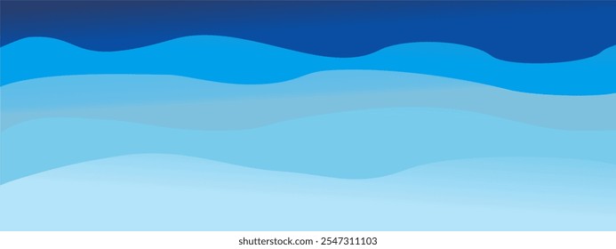 Backround wave ocean gradient blue ilustration