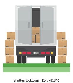 649 Truck backside Images, Stock Photos & Vectors | Shutterstock