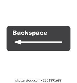 Backspace button icon vector illustration symbol design