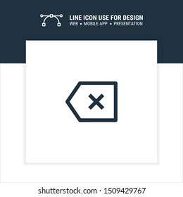 backspace button sign icon design vector illustration