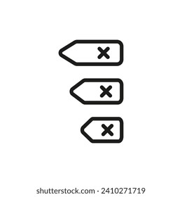 Backspace icon. Delete key symbol. Vector illustration. EPS 10.