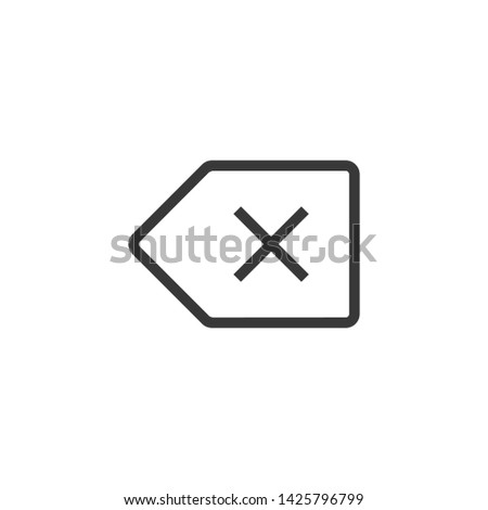 Backspace icon. Delete symbol modern, simple, vector, icon for website design, mobile app, ui. Vector Illustration