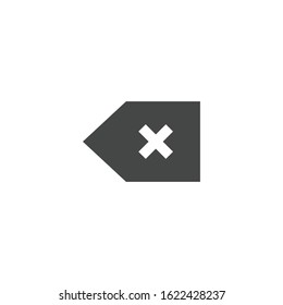 Backspace icon isolated on background. Delete button symbol modern, simple, vector, icon for website design, mobile app, ui. Vector Illustration