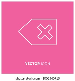 Backspace Vector Icon Illustration