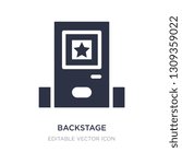 backstage icon on white background. Simple element illustration from Buildings concept. backstage icon symbol design.