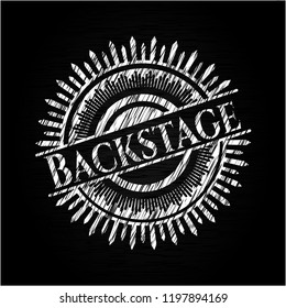 Backstage on blackboard