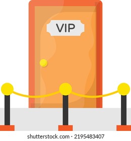 Backstage Pass vector icon design, Glamour and beauty symbol, Haute couture Sign, Fashion Show and Exhibition stock illustration, entry through the vip gate Concept