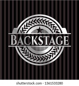 Backstage silver badge or emblem