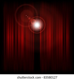 Backstage with spotlight. Vector illustration (eps10).