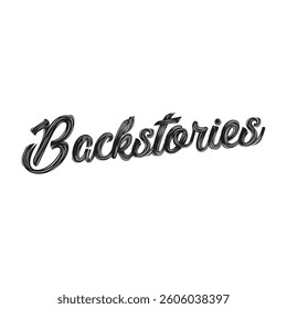 Backstories text on white background.