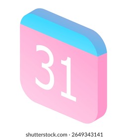 Back-to-school glossy 3D vector button with an arrow symbol