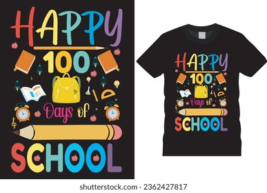Back-to-school typography t shirt design vector with 100% color change and editable file 
