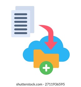Backup Copy Icon Flat Design Vector Illustration