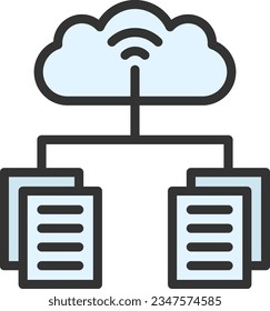 Backup Copy Icon image. Suitable for mobile application.