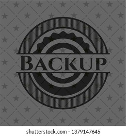 Backup dark emblem. Retro