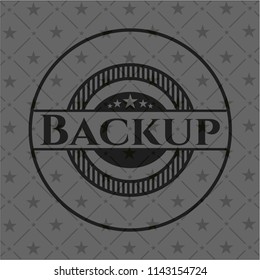 Backup dark icon or emblem