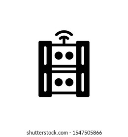 Backup data glyph icon black and white