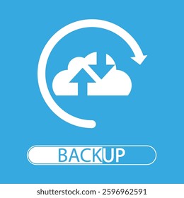 Backup Day bar, vector art illustration.