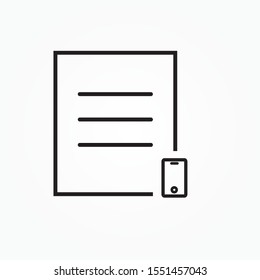 backup document smartphone device single icon