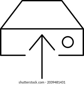 Backup drive Isolated Vector icon which can easily modify or edit

