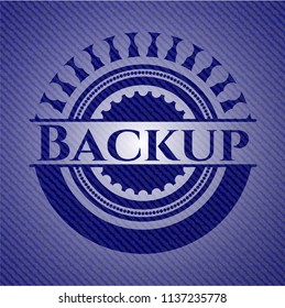 Backup emblem with jean high quality background