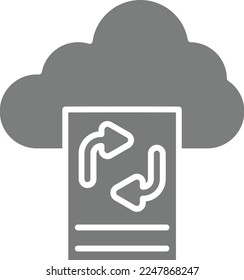 Backup File vector icon. Can be used for printing, mobile and web applications.