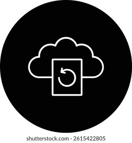 Backup File vector icon. Can be used for printing, mobile and web applications.