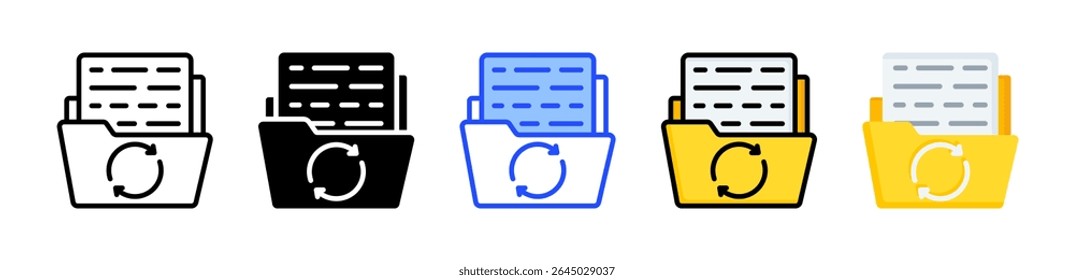 Backup Folder Icon Collection With Multiple Styles