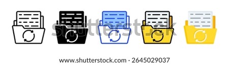Backup Folder Icon Collection With Multiple Styles