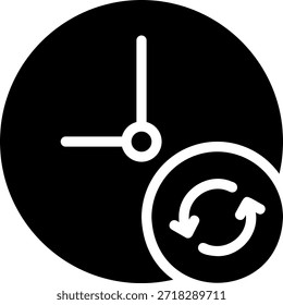 Vector de ilustración de icono de glifo de copia de seguridad