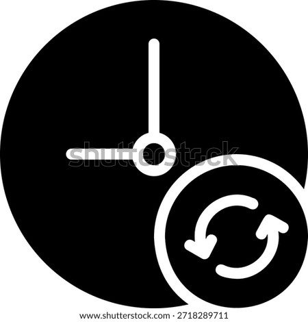 backup glyph icon illustration vector