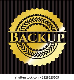 Backup gold emblem