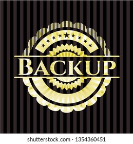 Backup gold emblem
