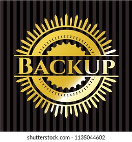Backup golden emblem