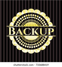 Backup golden emblem