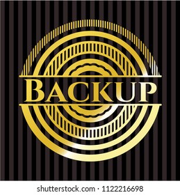 Backup golden emblem or badge