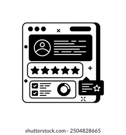 Backup Hub Glyph Icon, Vector illustration