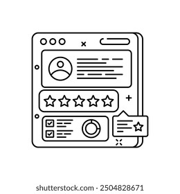 Backup Hub Outline Icon, Vector illustration