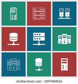 Backup icon. collection of 9 backup filled and outline icons such as . editable backup icons for web and mobile.