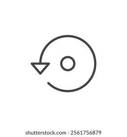 Backup icon Logo symbol outline set