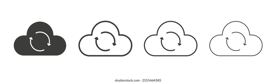 Backup icon pack. vector illustration