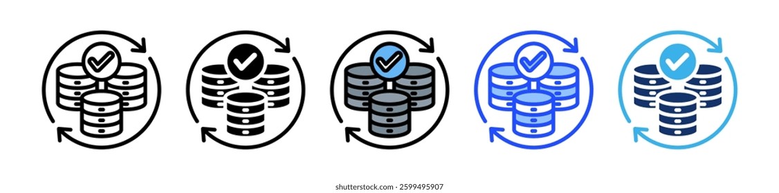 Backup Icon Set With Multiple Style Collection