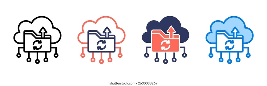 Backup icon sheet multiple style collection